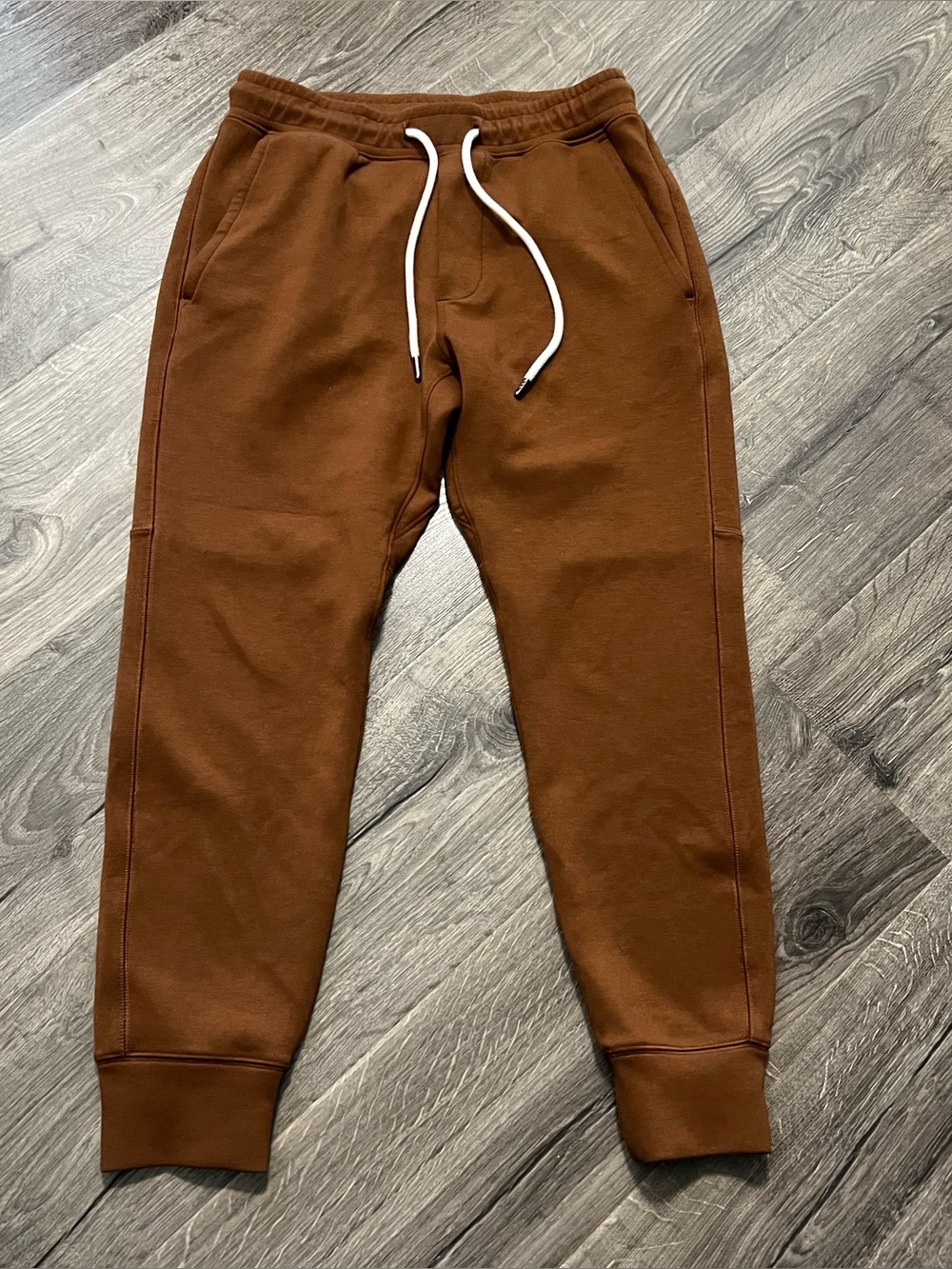 Vintage American Eagle Men’s Active 24/7 Joggers Dark Brown Size XS Drawstring